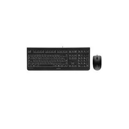 CHERRY Cherry JD-0800EU-2 USB Wired Keyboard & Mouse; Black JD-0800EU-2